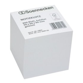 Soennecken - Notizklotz 5803 9x9x9cm 800 Blatt weiß