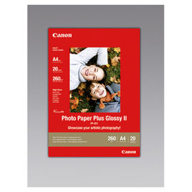 Canon - Fotopapier Plus Glossy II 2311B019 DIN A4 weiß 20 Blatt/Packung