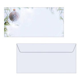 sigel® - Weihnachts-Umschlag Winter Mood, DIN lang, 90g, Pk=50 Stück, DU302, unscharfe