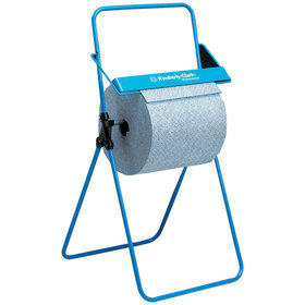 Kimberly-Clark® - Bodenständer für Wischtuchrollen, Großrolle, Stahlrohr, blau