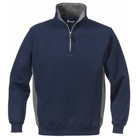 KANSAS® - Sweatshirt 1705, dunkelblau/dunkelgrau, Größe XL