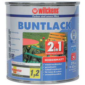 wilckens® - Buntlack 2in1 seidenmatt, lichtgrau RAL7035, 750ml