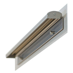 FRANKEN - Flipchartblockhalter FDKMAG 5,5x70cm magnetisch silber/grau