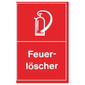 Brandschutzzeichen "Feuerlöscher" nach alter DIN 4844-2