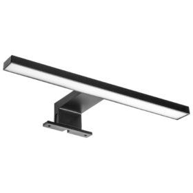 Emuca - Virgo LED-Spiegelstrahler für das Badezimmer (AC 230V 50Hz), 6 W, Schwarz, Kunststoff