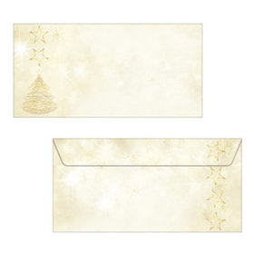 sigel® - Weihnachtsumschläge, Graceful Christmas, DL, gummiert, o.F., 90g, Pck=50 Stück