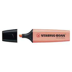STABILO® - Textmarker Boss, 2+5mm, pastell-pfirsich, 70/126, Tinte auf Wasserbasis,