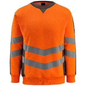 MASCOT® - Warnschutz-Sweatshirt Wigton 50126-932, warnorange/dunkelanthrazit, Größe XL