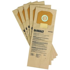 DeWALT - Papier-Staubbeutel für DWV902M/L, 5 Stück