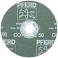 PFERD - COMBICLICK Keramikkorn Fiberscheibe Ø 125 mm CO-COOL50 für Edelstahl