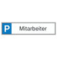 SafetyMarking® - Parkplatzschild 520 x 110mm Alu, "Besucher"