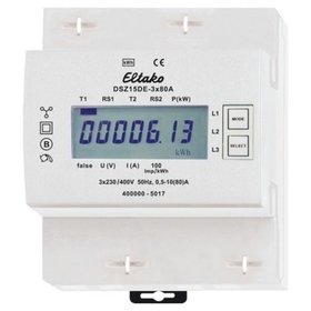 Eltako - Drehstromzähler 3x80A elektr digi B 65A Eintarif 50-60Hz S0 1000kvarh