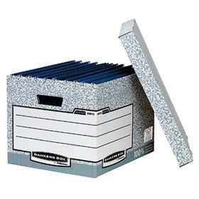 Bankers Box - Archivbox System 00810-FFEU grau/weiß