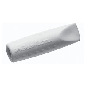 Faber-Castell - Radierer Eraser CAP GRIP 2001 grau/weiß 2er-Pack