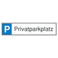 SafetyMarking® - Parkplatzschild 520 x 110mm Alu, "Reserviert"