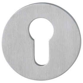 HOPPE® - Schlüsselrosettenpaar E849NS,rund,PZ, 2mm,TS 35-45,F69