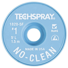 TECHSPRAY® - No-Clean Entlötlitze, 0,9mm, 1,5m, weiß