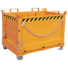 BAUER - Klappbodenbehälter FB 500, lackiert orange RAL 2000