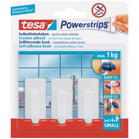 tesa® - Powerstrips Haken Small Oval weiss