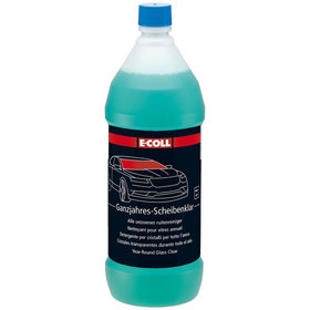 E-COLL - Ganzjahres-Scheibenklar silikonfrei, bis -30°C Frostschutz 1L Flasche