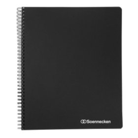 Soennecken - Officebook 2350 DIN A4+ 90g 80 Blatt 4fbg. Rand 3Register lin.
