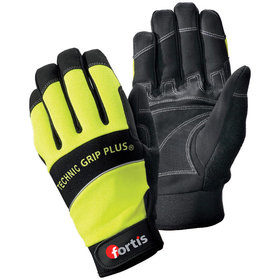 FORTIS AS - Handschuh Technic Grip Plus, gelb/schwarz, Größe 8