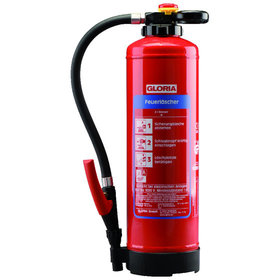GLORIA® - Hochleistungs-Wasser-Aufladefeuerlöscher WH6PRO,  mit Schlagknopfauslösung und Löschpistole