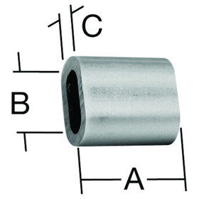 Vormann - Pressklemme Aluminium, 11 x 6,5 x 3,0mm, SB-verpackt (6 Stück)