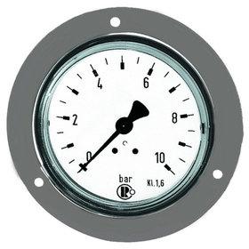 RIEGLER® - Standardmanometer, Frontring verchromt, G 1/8" hinten, 0-40,0 bar, Ø 40