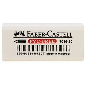 Faber-Castell - Radierer 7086-30 188730 18x12x41mm Kunststoff weiß