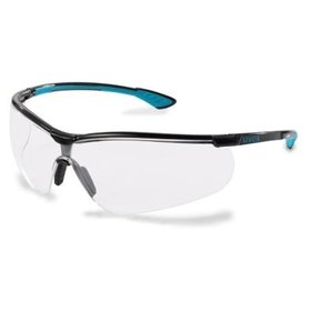 uvex - Schutzbrille sportstyle farblos supravision extreme schwarz/petrol