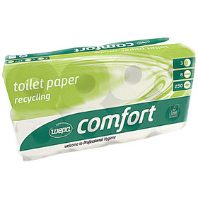 wepa - Toilettenpapier Comfort 2-lagig weiß, 64 Rollen
