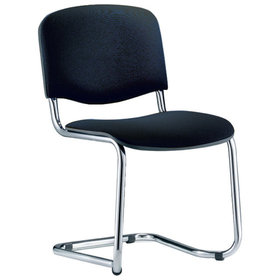 Besucher-Stuhl ISO swing chrom/blau