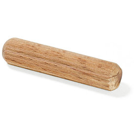 Emuca - Verbindungssystem Holzdübel, Ø 8 x 30 mm, Buchenholz, Holz, 1000 einh
