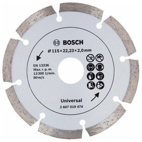 Bosch - Diamanttrennscheibe für Baumaterial, Durchmesser: 115mm