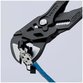 KNIPEX® - Zangenschlüssel Zange und Schraubenschlüssel in einem Werkzeug schwarz atramentiert, mit Mehrkomponenten-Hüllen 250 mm 8602250