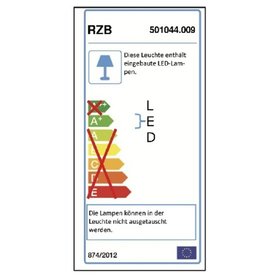 RZB - LED-Ovalanbauleuchte 9W 4000K A+ 740lm gr mt Konv IP44 Kst_strukt