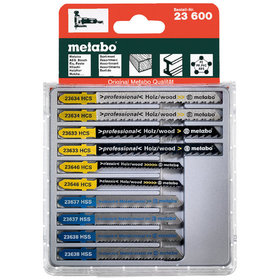 metabo® - Stichsägeblattsortiment 3, Holz+Metall+Kunststoffe, 10-teilig, HCS/HSS, 6xHolz, 4xMetall (623600000)