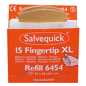 CEDERROTH - Salvequick Pflaster 6454 Fingerspitzen Textil 15 St./Pack.