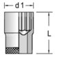 forum® - Steckschlüssel-Einsatz Sechskant 1/2" 11mm