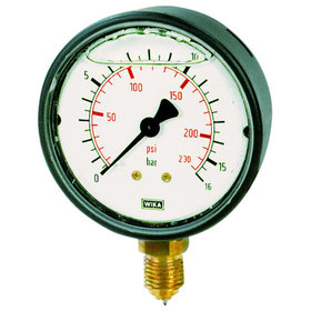 RIEGLER® - Glyzerinmanometer, Kunststoff, G 1/4" unten, 0-16,0 bar, Ø 63