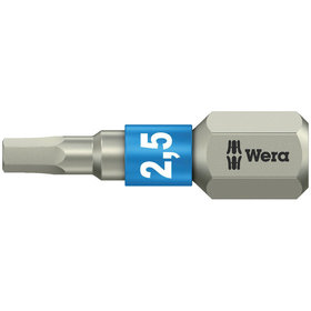Wera® - Bit 1/4" DIN 3126 C6,3 Hex 2,5x25mm rostfrei