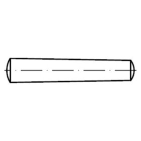 Kegelstift, ungehärtet DIN 1 Form B Stahl blank gedreht ø2 x 10mm