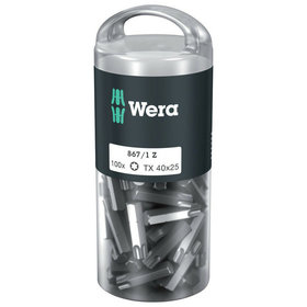 Wera® - Bit für TORX® 867/1 TORX DIY, TX 40 x 25mm, 100-er Pack