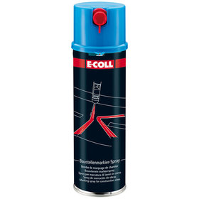 E-COLL - Baustellen-Markierspray Acrylatbasis mit Schreibdüse blau 500ml Dose
