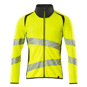 MASCOT® - Sweatshirt mit Reißverschluss ACCELERATE SAFE, hi-vis Gelb/Schwarzblau, Größe M