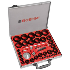 BOEHM - Locheisensatz 2-60mm mit Halter und Aufnahmescheibe