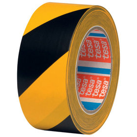 tesa® - Bodenmarkierungsband 4169 gelb/schwarz Weich-PVC-Träger, 33m x 50mm