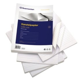 Soennecken - Kanzleipapier 5281 A3/A4 ohne Korrekturrand liniert 250 Blatt/Packung