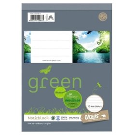 Ursus® - Schreibblock Ursus Green 03654810 DIN A5 lin. 70g 48 Blatt